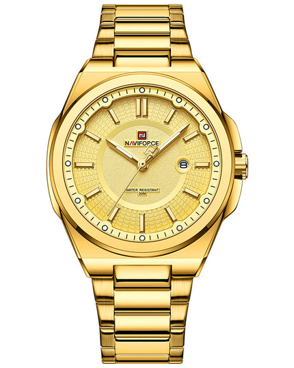 Elegant And Simple Men's Steel Band Watch