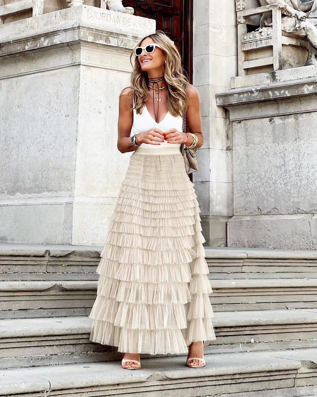 Layered Ruffles Cake Skirt  Women