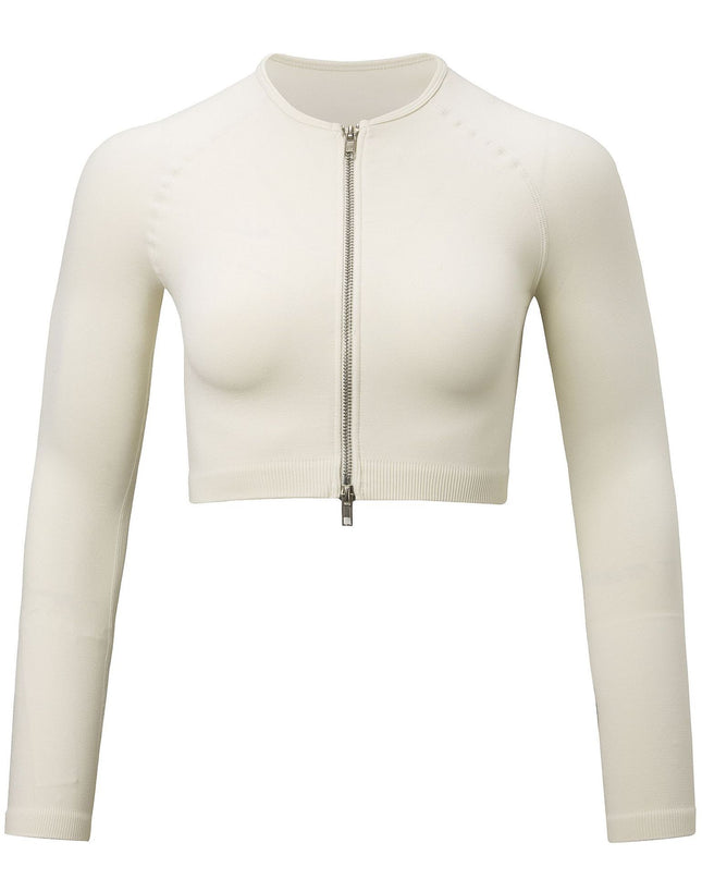 Shark Knit Seamless Fitness Yoga Long Sleeve Set