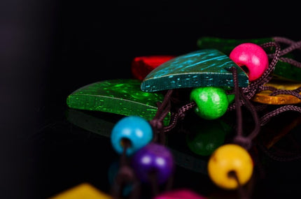 Layered coconut shell necklace