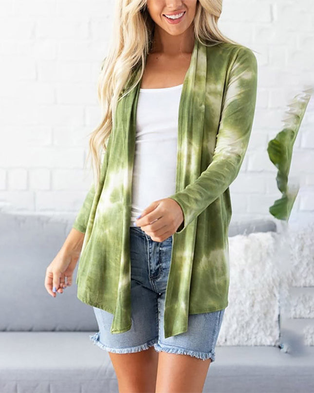 Tie-dye long-sleeved