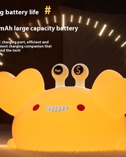 Gold Clamp Crab Small Night Light