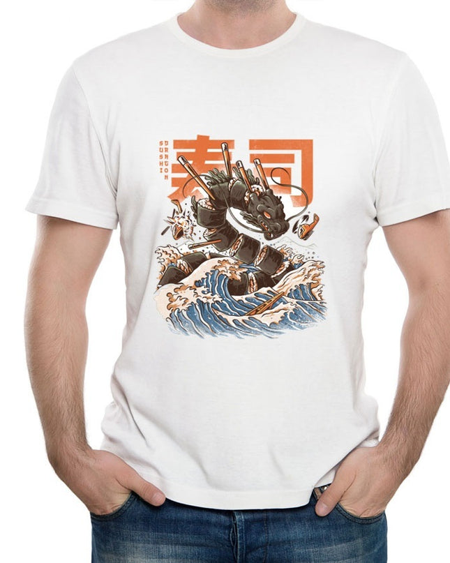 Japanese Harajuku food war short sleeve
