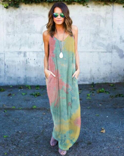 Tie-dye print dress - Image #0