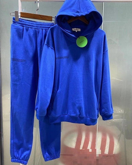 Solid Cotton Hooded Sweatshirts Hoodies Track Pants Joggers