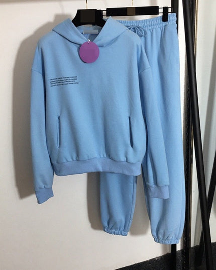 Solid Cotton Hooded Sweatshirts Hoodies Track Pants Joggers