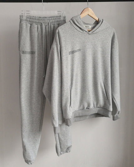 Solid Cotton Hooded Sweatshirts Hoodies Track Pants Joggers
