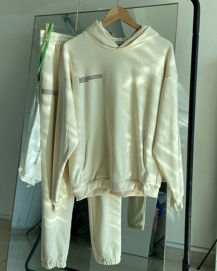 Solid Cotton Hooded Sweatshirts Hoodies Track Pants Joggers
