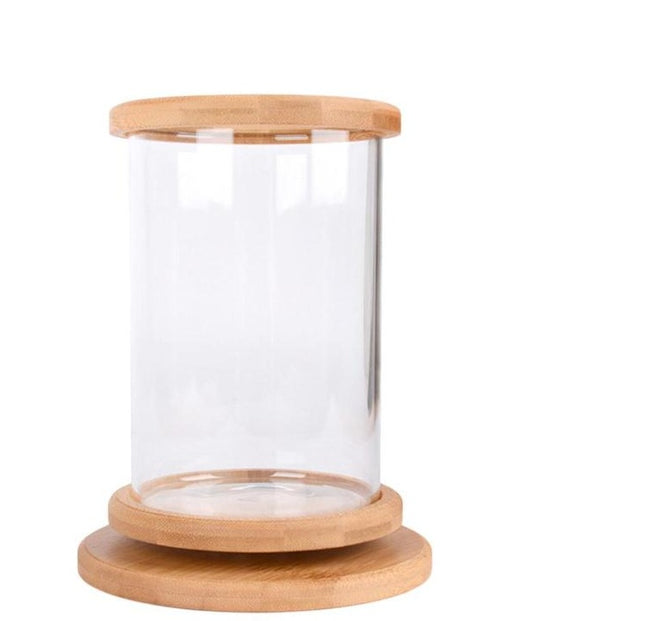 Small Office Glass Aquarium Mini Fish