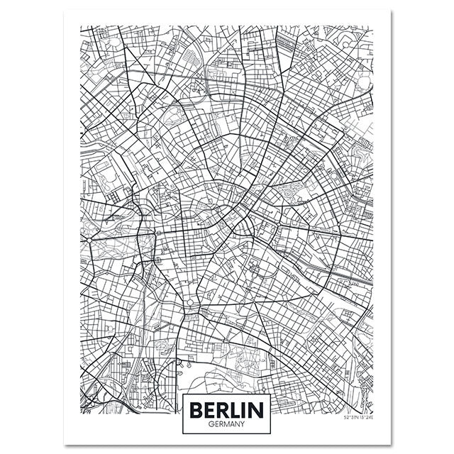 Fashion Home Decoration City Map