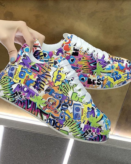 Women's Shoes Graffiti Sneakers Casual Sports