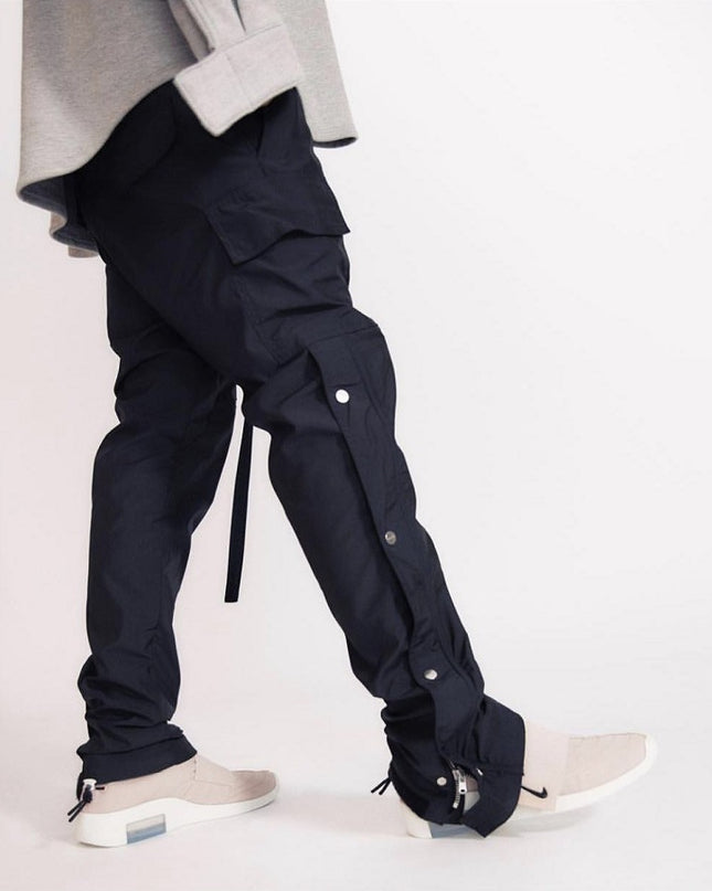 Men's Velcro Buttoned Cargo Pants
