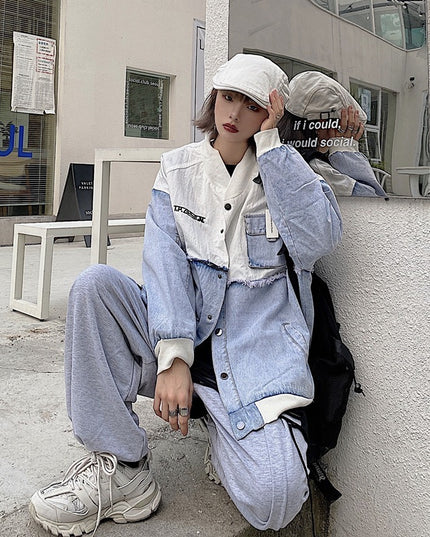 Embroidered Letters Men's And Women's Jackets