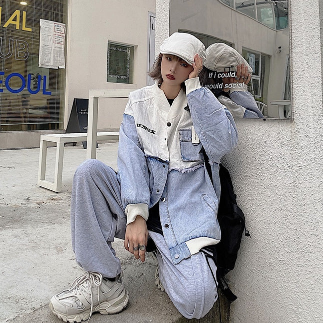 Embroidered Letters Men's And Women's Jackets