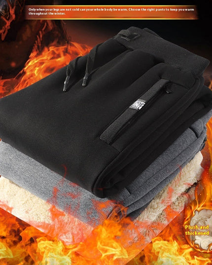 Men's Fleece-lined Thickened Dad Oversized
