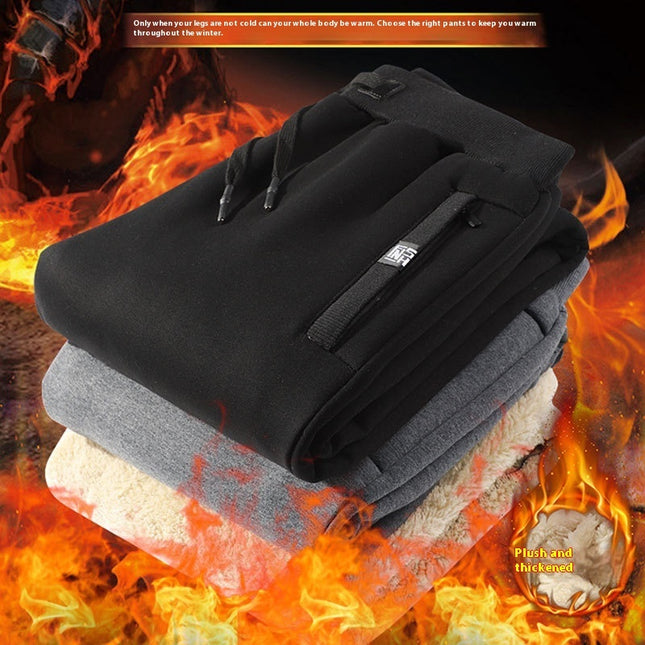 Men's Fleece-lined Thickened Dad Oversized