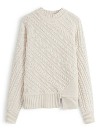 Cashmere thick sweater all-match loose sweater