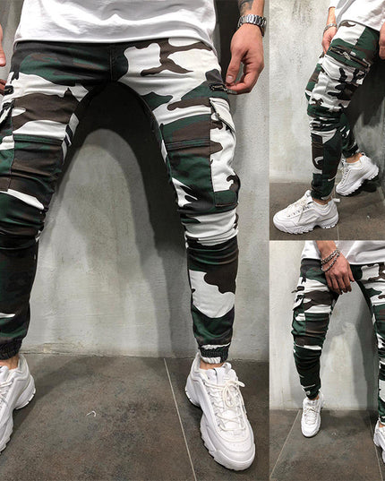 Men's Zipper Camouflage Cargo Pants