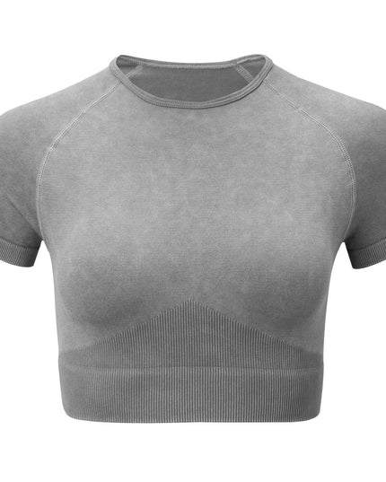 Shark Knit Seamless Fitness Yoga Long Sleeve Set