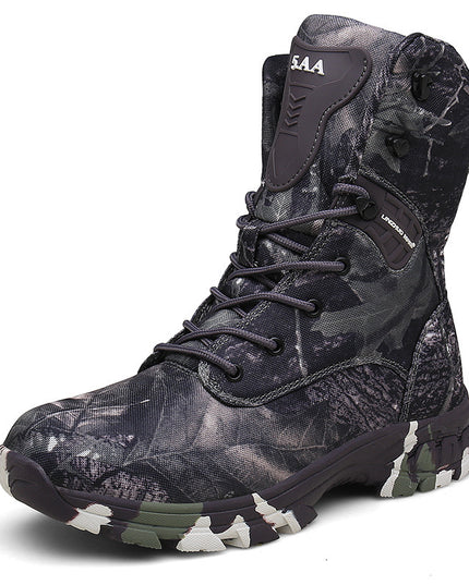 camouflage waterproof combat boots
