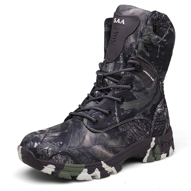 camouflage waterproof combat boots
