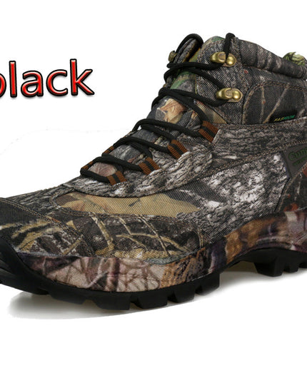 Camouflage outdoor combat boots