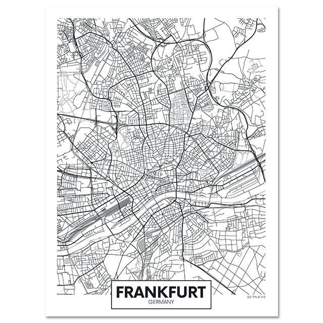 Fashion Home Decoration City Map
