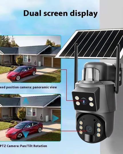 360 Night Vision 6 Million HD Night Vision Full Color Solar Camera