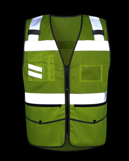 Reflective vest summer breathable mesh reflective clothing