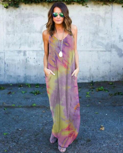 Tie-dye print dress - Image #0