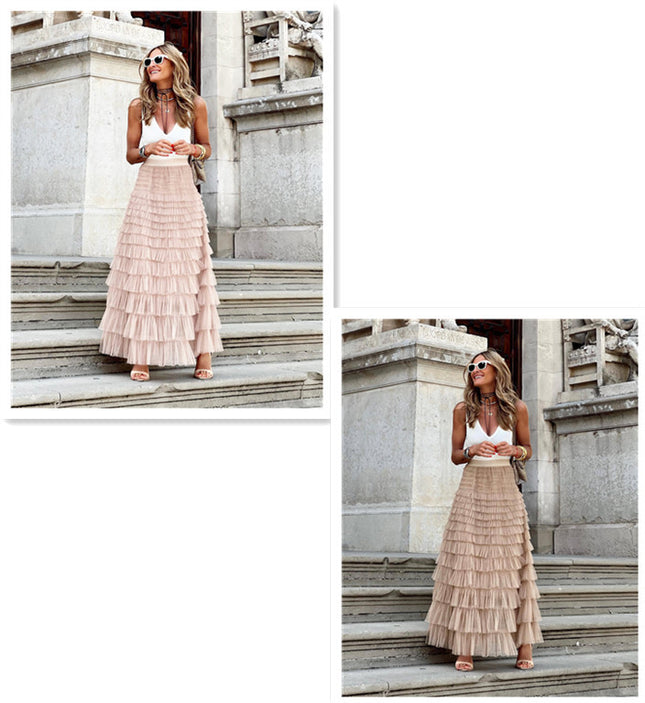 Layered Ruffles Cake Skirt  Women