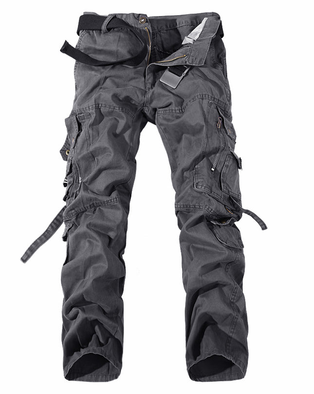 Men's Multi-pocket Cargo Pants Washed