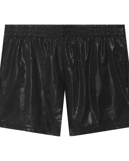 Men's Middle Pants Faux Leather