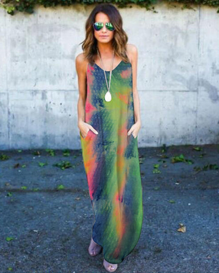 Tie-dye print dress - Image #0