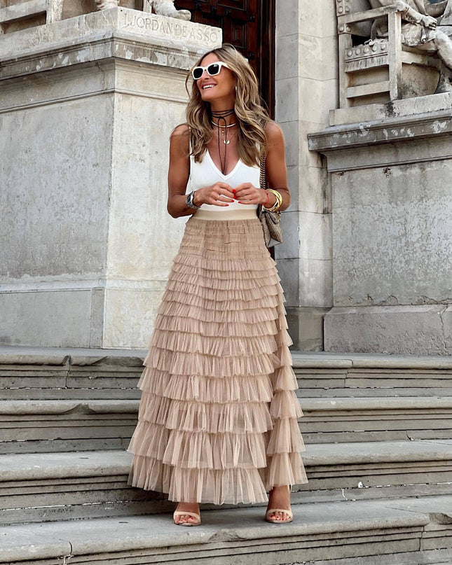 Layered Ruffles Cake Skirt  Women