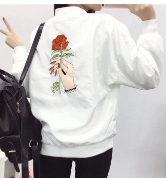 VESTE BOMBER LA ROSE NOIR