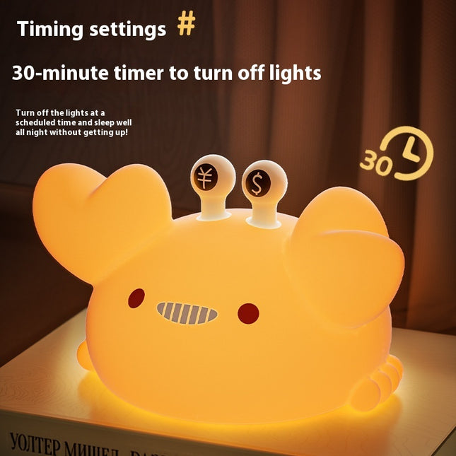 Gold Clamp Crab Small Night Light