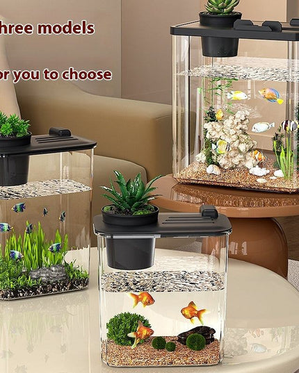 Desktop Small Fish Tank Landscape Thickening