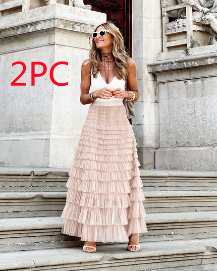 Layered Ruffles Cake Skirt  Women