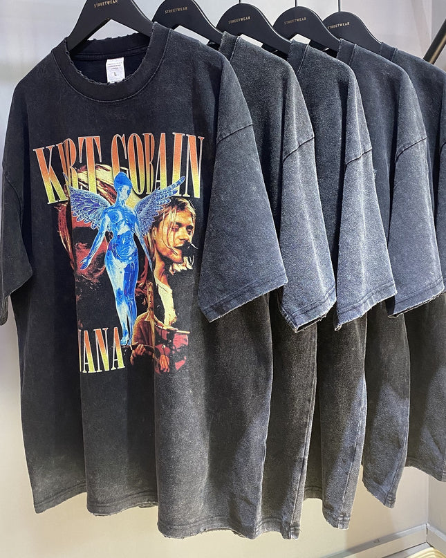 Men's Summer Vintage Print T-Shirt OVERSIZE - Image #0