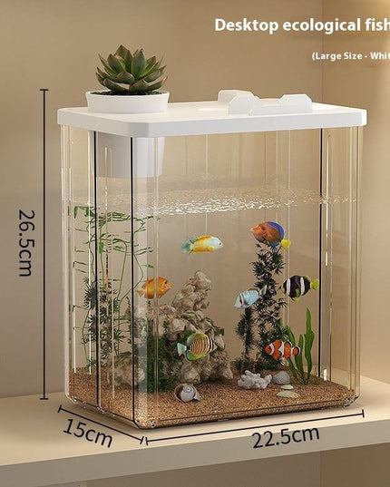 Desktop Small Fish Tank Landscape Thickening