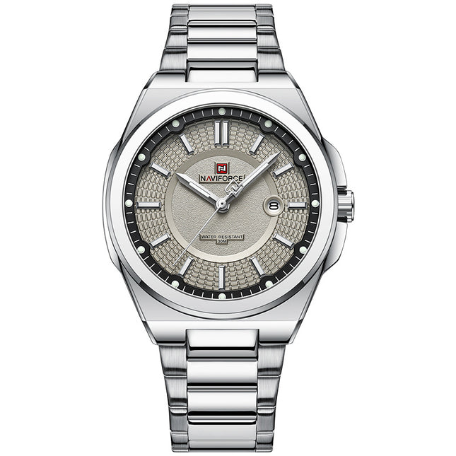 Elegant And Simple Men's Steel Band Watch