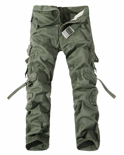 Men's Multi-pocket Cargo Pants Washed