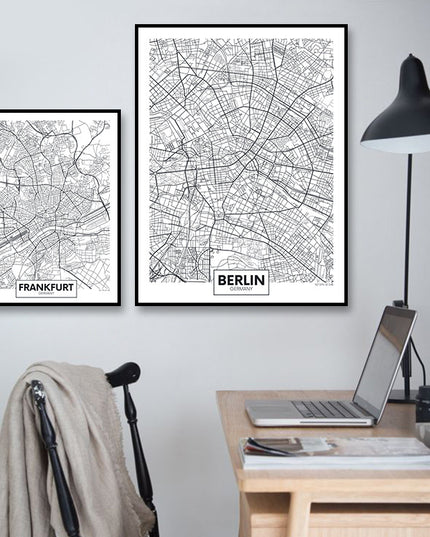 Fashion Home Decoration City Map