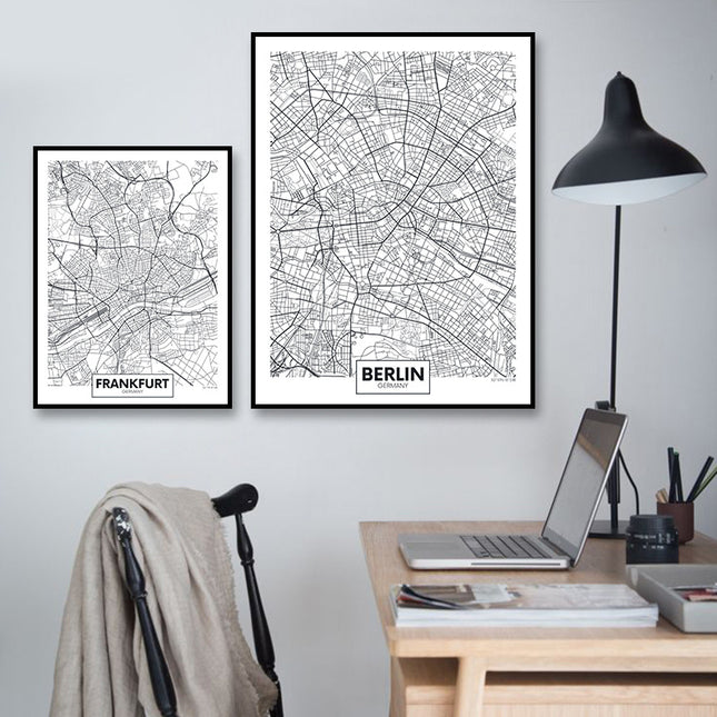 Fashion Home Decoration City Map