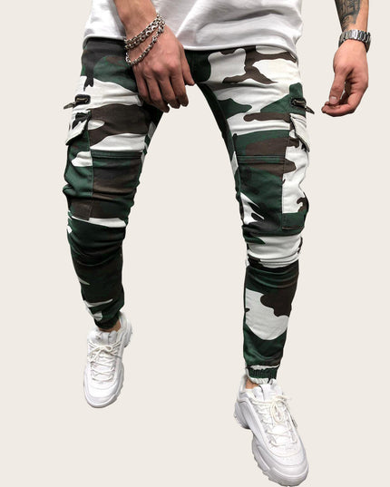 Men's Zipper Camouflage Cargo Pants