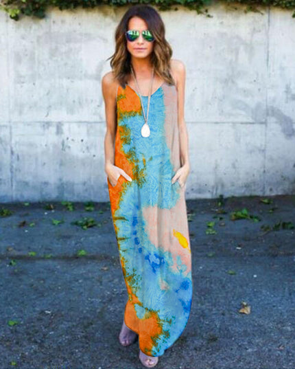 Tie-dye print dress - Image #0
