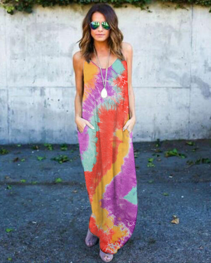Tie-dye print dress - Image #0
