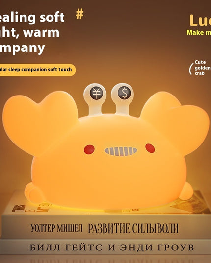 Gold Clamp Crab Small Night Light