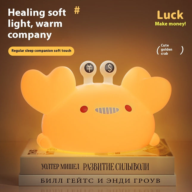 Gold Clamp Crab Small Night Light